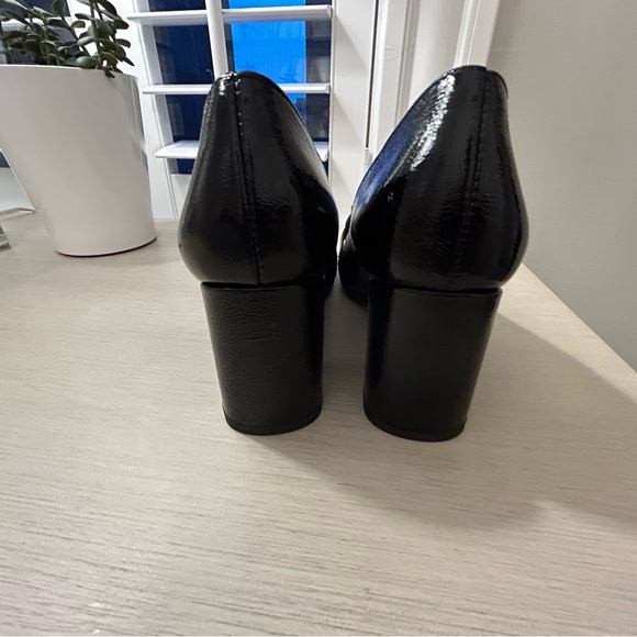 Paul Green Black Heels with Chain Detail - Picture 6 of 8